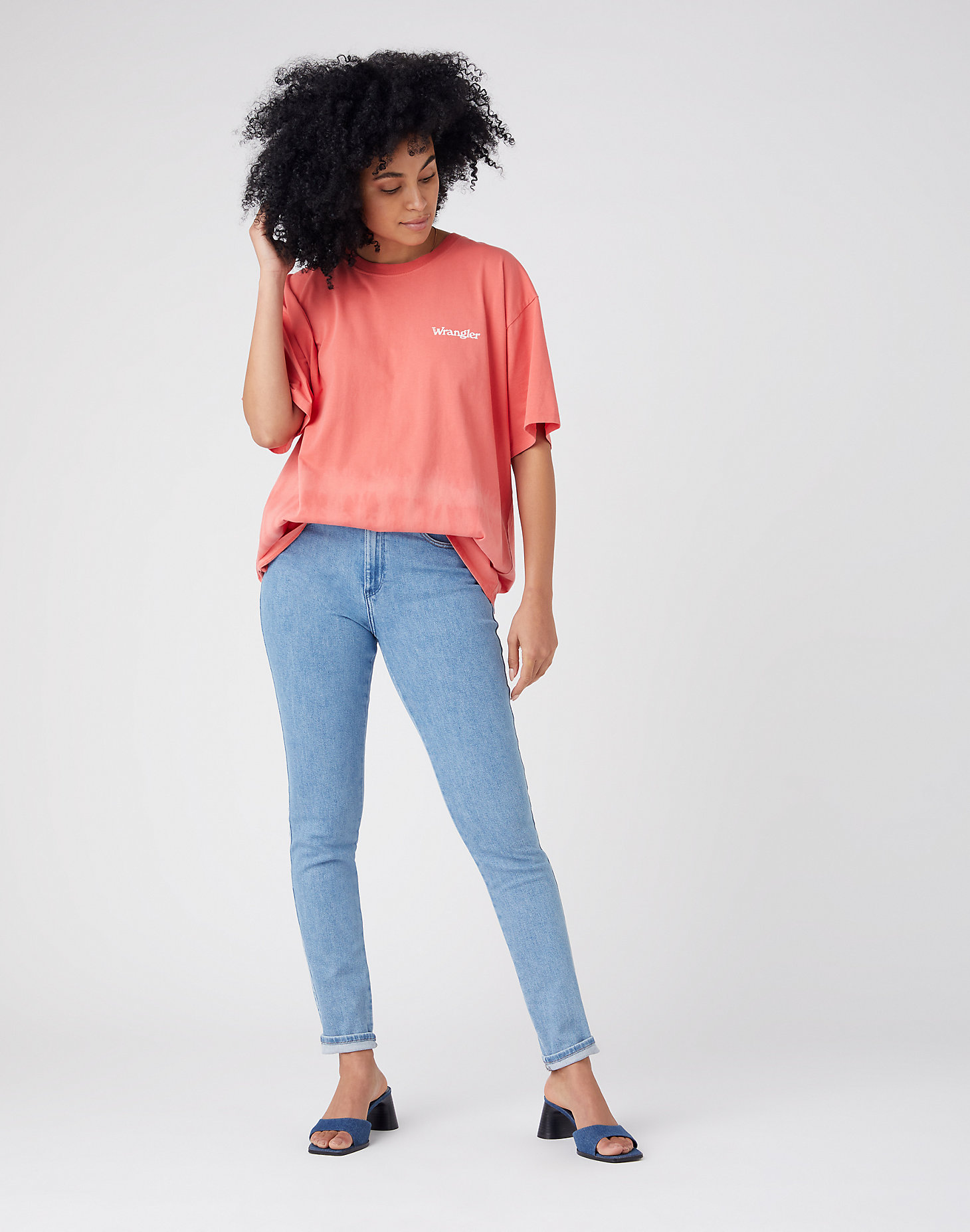 Oversized Tee in Spiced Coral alternative view 1