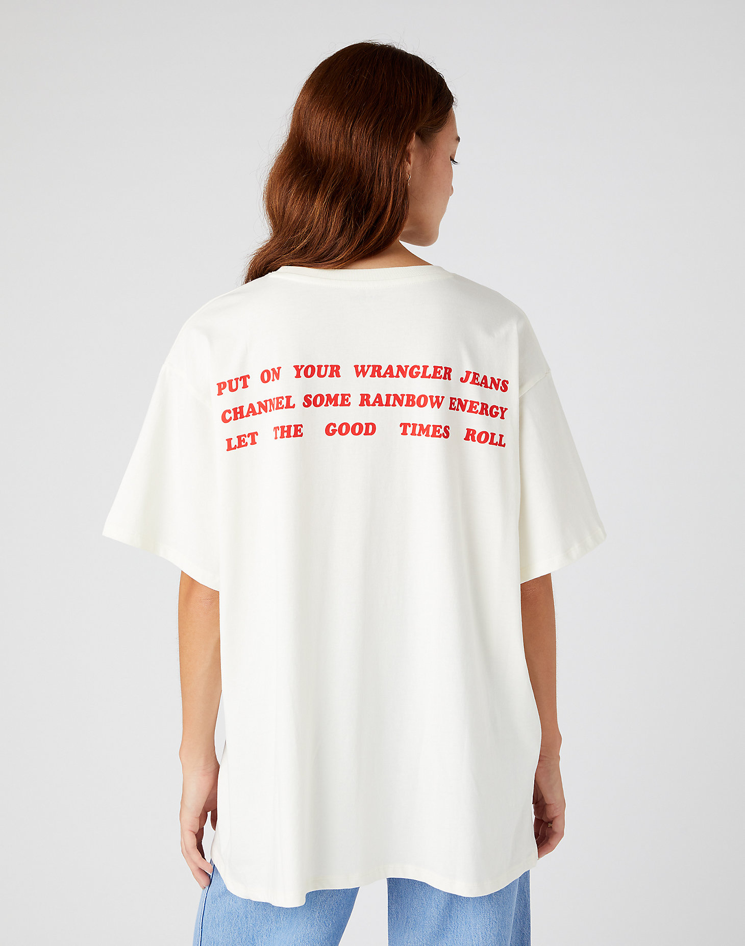 Oversized Tee in Ivory main view