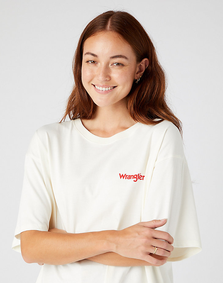 Oversized Tee in Ivory alternative view 3