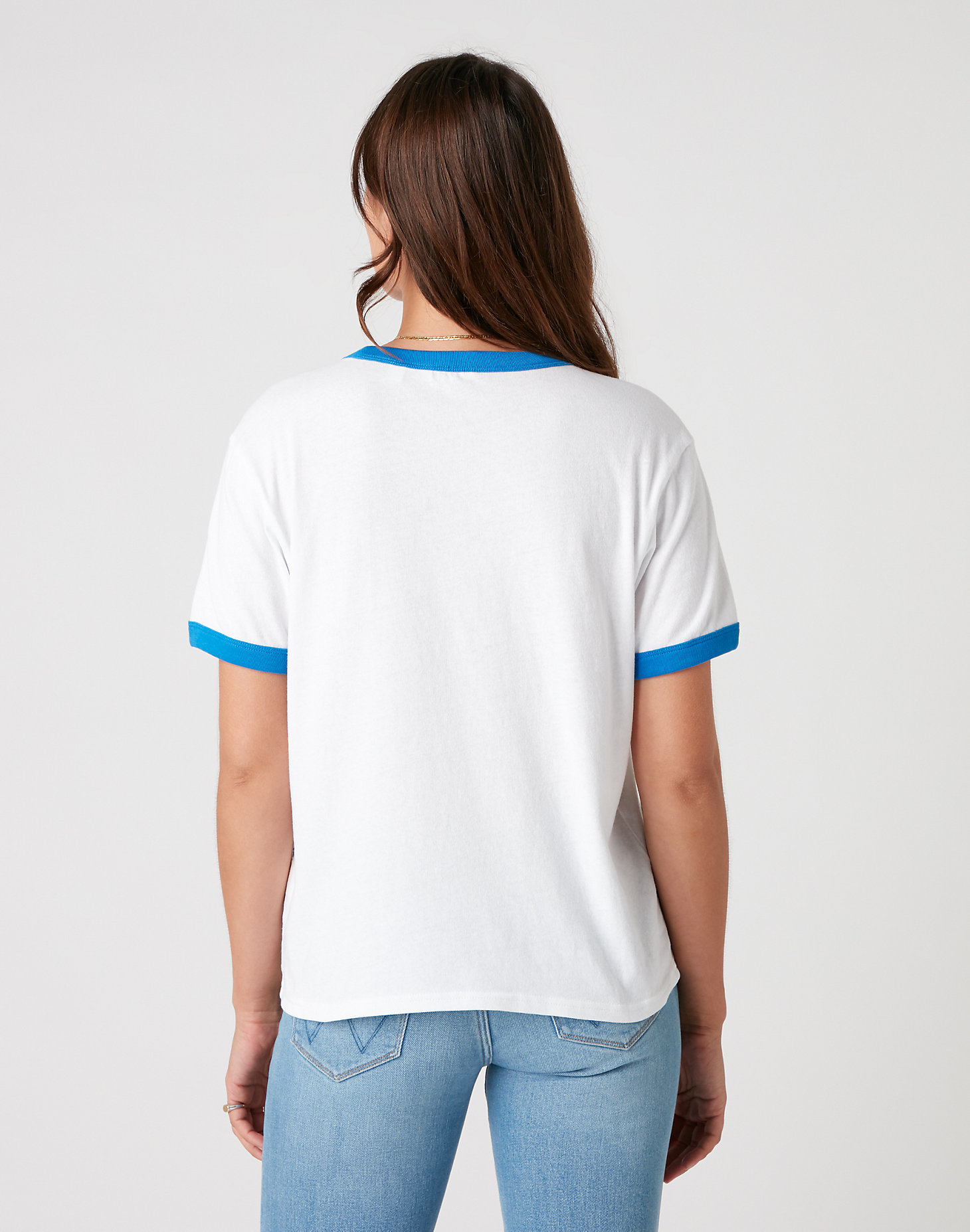 Relaxed Ringer Tee in White alternative view 2