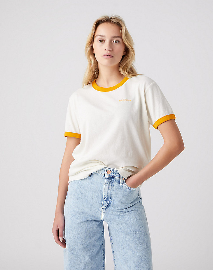 Relaxed Ringer Tee in Vanilla Ice alternative view