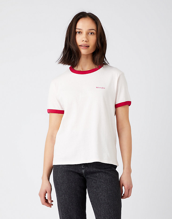 Relaxed Ringer Tee in Mauve alternative view