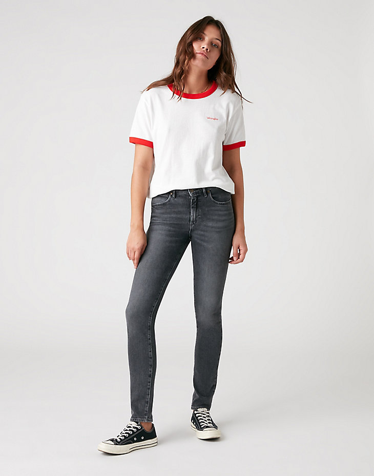 Relaxed Ringer Tee in Flame Red alternative view 4
