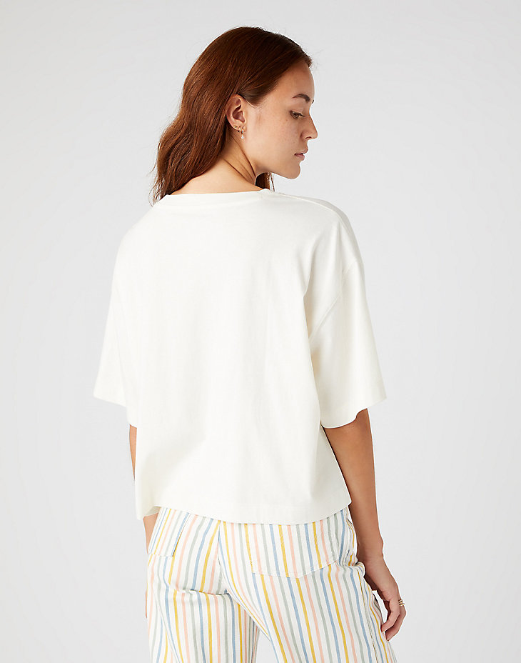 Boxy Tee in Ivory alternative view 3
