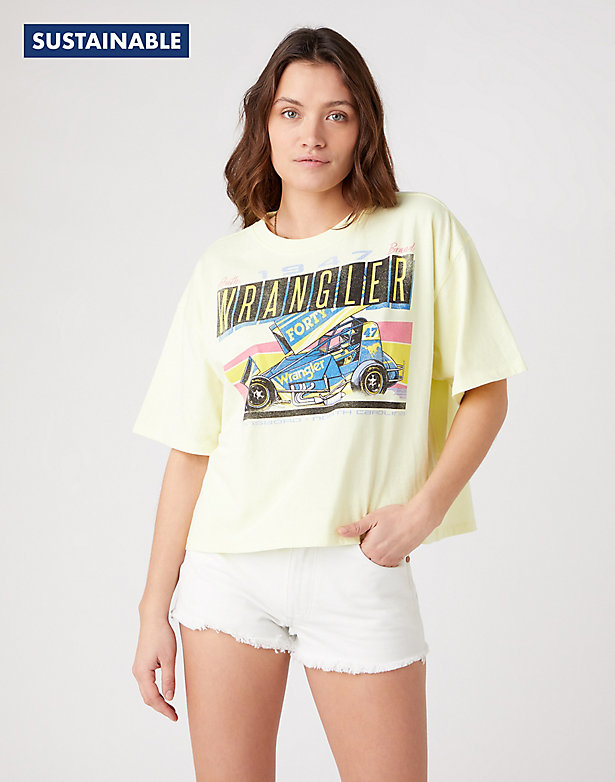 Boxy Tee in Was Yellow