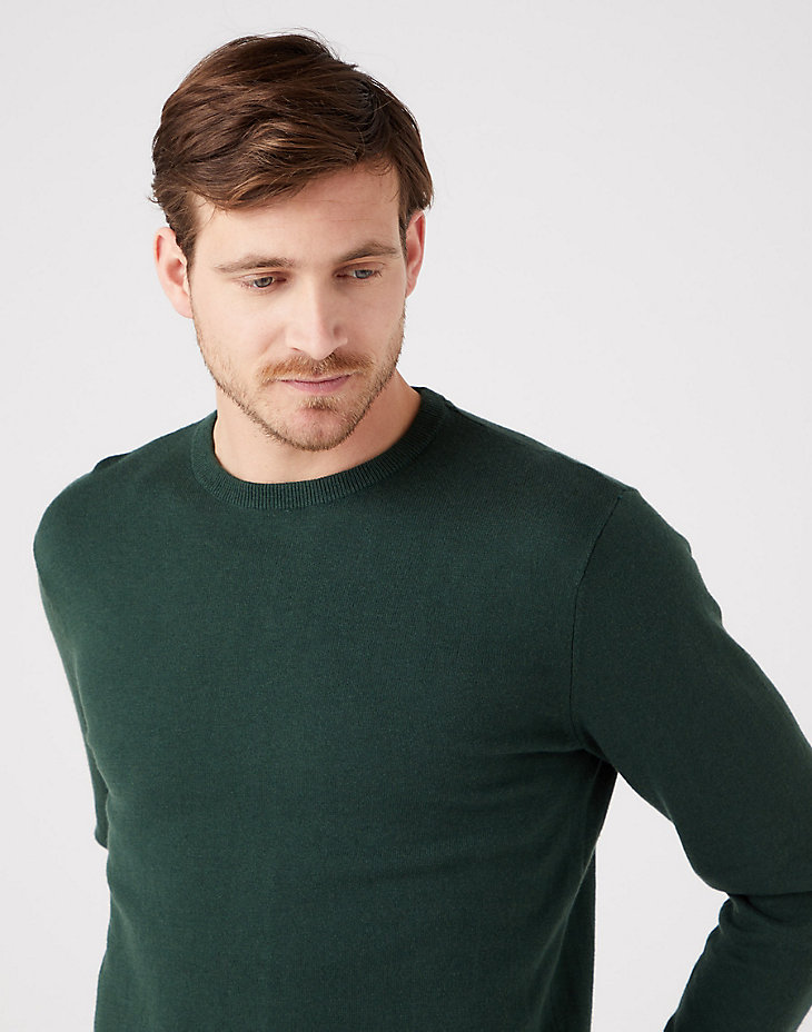 Crewneck Knit in Sycamore Green alternative view 3