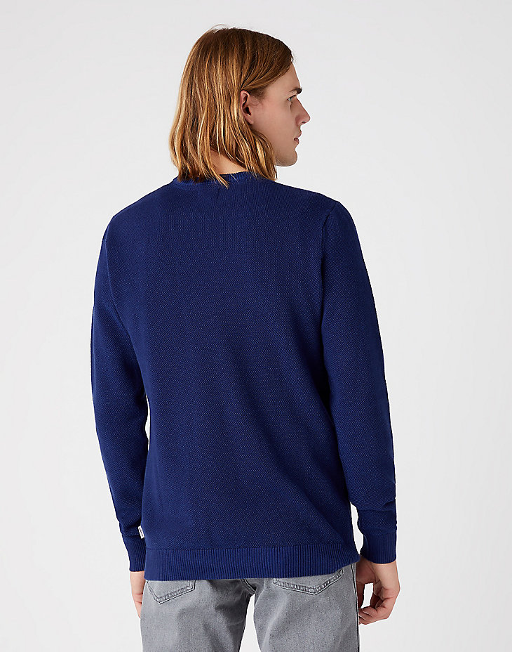 Two Tone Crewneck in Medieval Blue alternative view 2