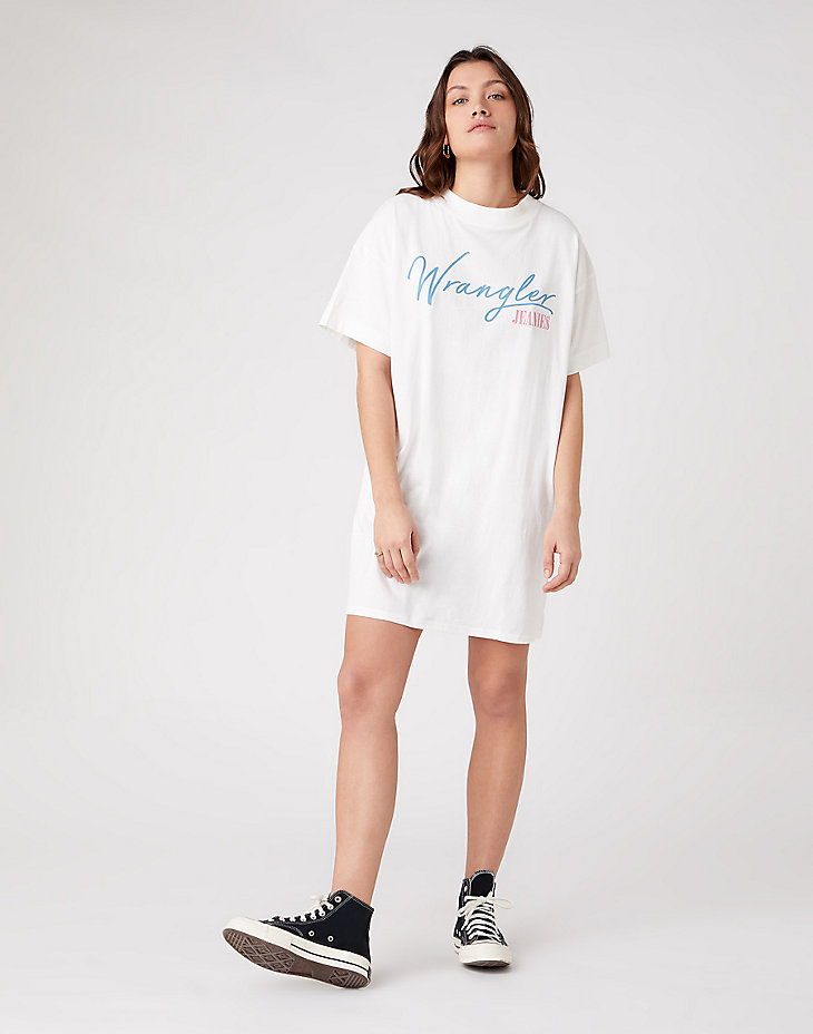 Tee Dress in Off White alternative view