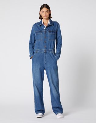 denim utility jumpsuit womens