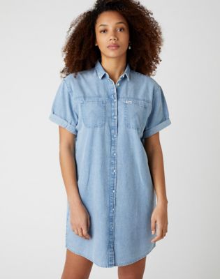 Denim Shirt Dress Catalog Wrangler