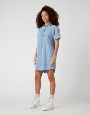 Denim Shirt Dress Catalog Wrangler