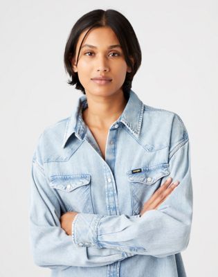 Wrangler denim sale shirt dress