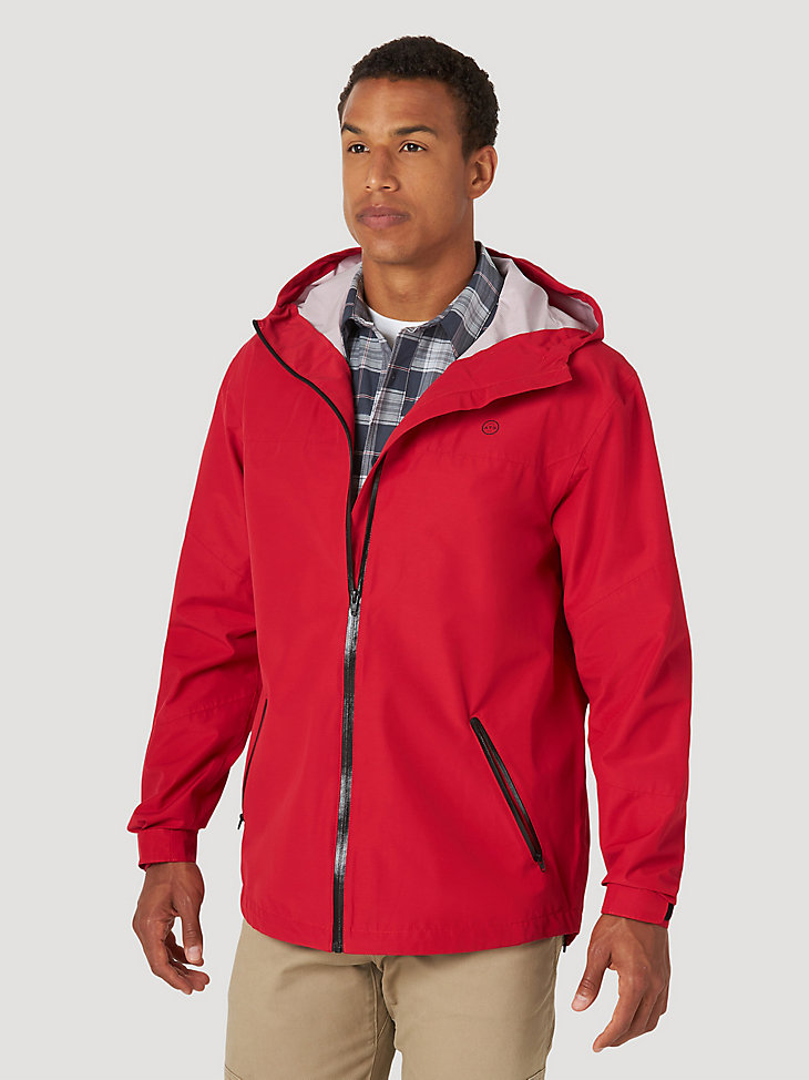 All terrain gear By Wrangler® Men's Rain Jacket in Red alternative view