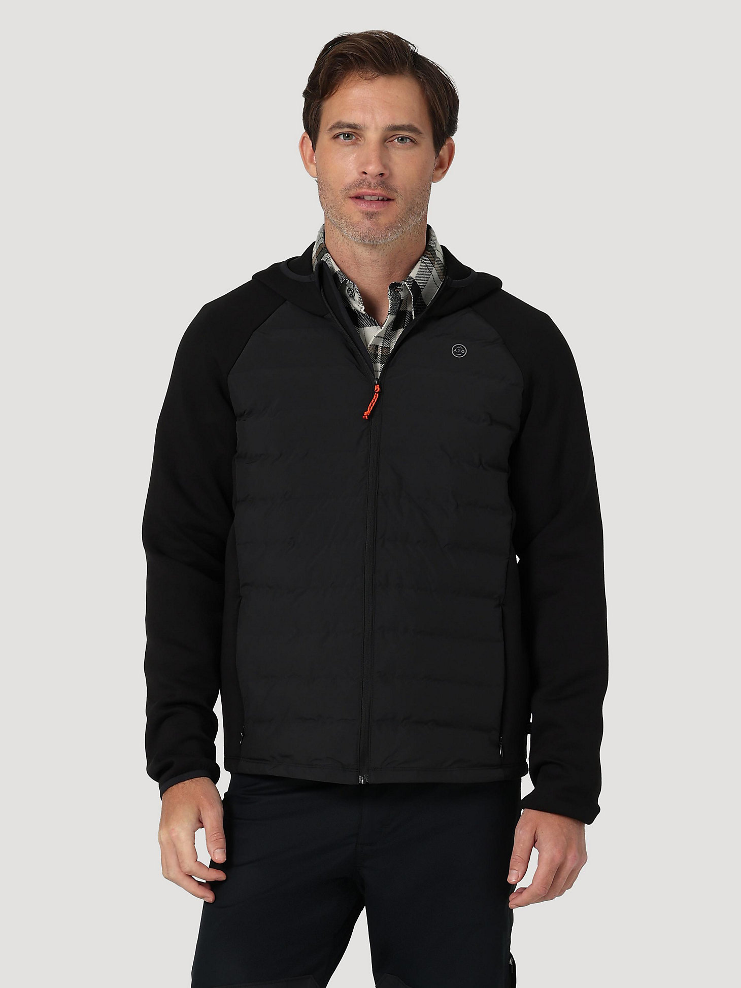 All Terrain Gear Athletic Hybrid Jacket in Real Black main view
