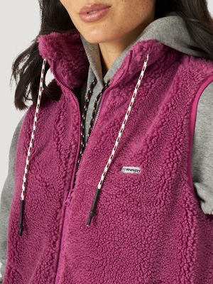 Women's Fleece Vest with Hood