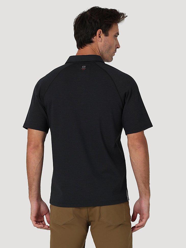 Short Sleeve Performance Polo in Black alternative view 2