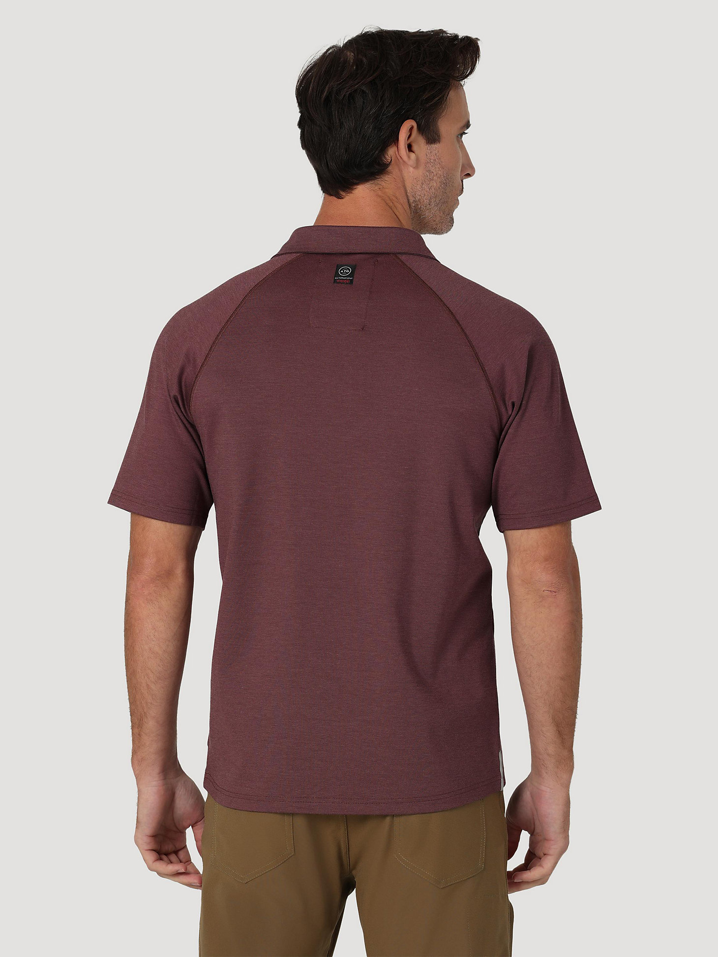Short Sleeve Performance Polo in Decadent Chocolate alternative view 2