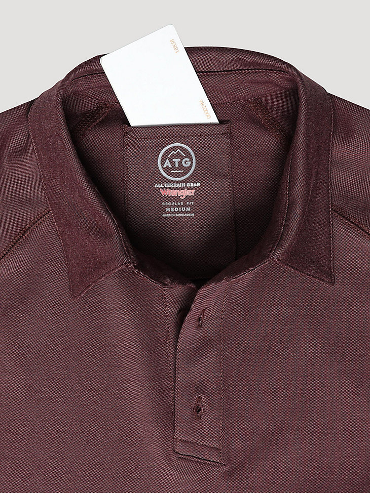Short Sleeve Performance Polo in Decadent Chocolate alternative view 4
