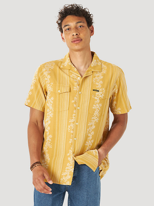 Billabong X Wrangler® Other Side Short Sleeve Shirt in Gold