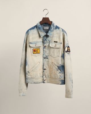 Bleached Denim Zipper Jacket - Women - Ready-to-Wear